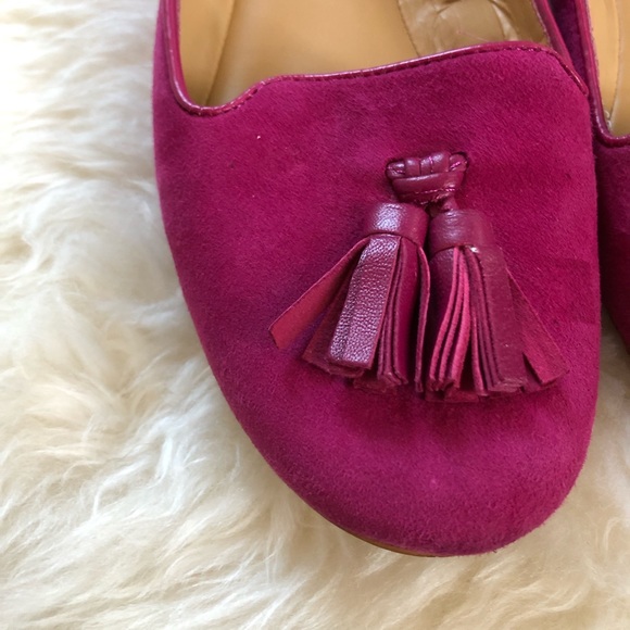 Nine West Fuchsia Loafer Flats - Picture 5 of 5